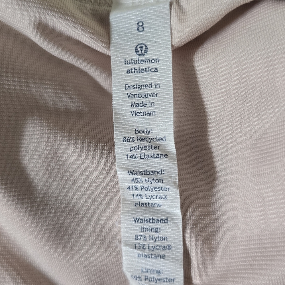 Lululemon Speed Short *4-way Stretch 2.5"Blurry Belle Multi / Tink Stripe Black - Picture 7 of 7